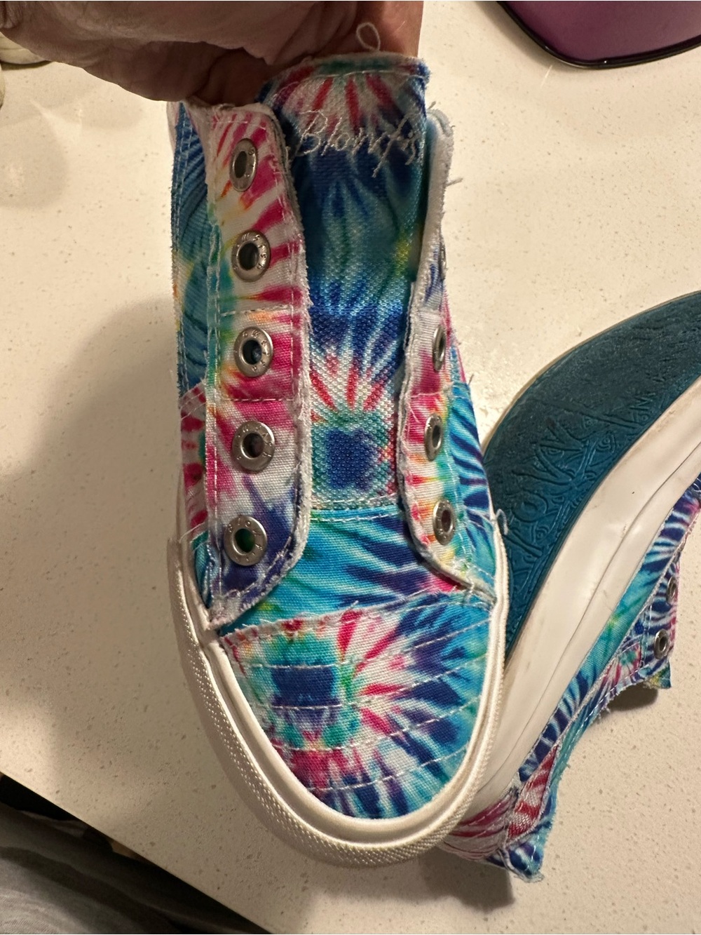 Tie-Dye Slip-On Sneakers Blowfish 9 - Picture 8 of 10
